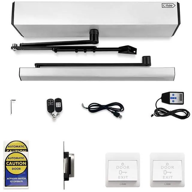 Main image of Electric Door Opener Automatic Door Operator with Electric Lock | with DC12V 550lbs Fail Safe Electric Strike, Electric Automatic Door Opener with Electric Strike