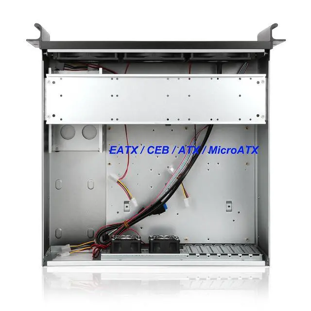 Alt view image 6 of 7 - 4U Rackmount Server Chassis 8x3.5 + 3x3.5 or 2x3.5+2x2.5 Drive Bays EATX/ATX/MATX/Mini-itx Support