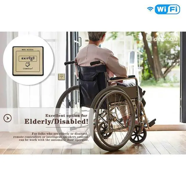 Alt view image 6 of 6 - Smart Wi-Fi Exit Button Work With Olide Automatic Door Openers,Compatible for Alexa Google Speaker,Phone APP Control Remotely
