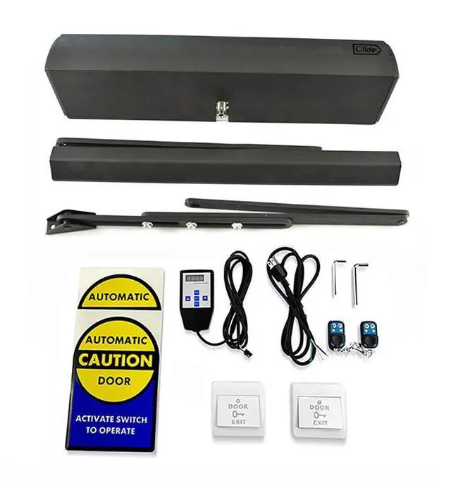 Main image of Electric Commercial Swing Door Closer,Automatic Exterior Door Opener Black Color Olide-120B for Max Door Weight 264lbs Door Width 48"