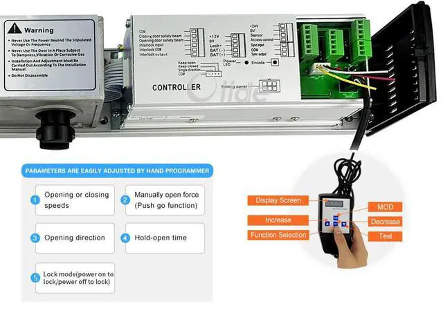 Alt view image 6 of 7 - WiFi Door Opener Automatic Push Button Activate with 1PCS WiFi Smart Controller,Phone App Control Remotely