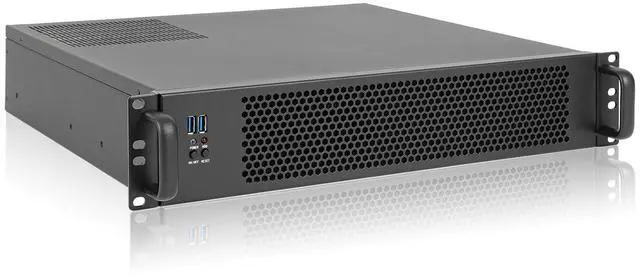 Main image of Server case MicroATX/Mini-ITX 2U Rackmount Server Chassis max 7x3.5 Bay / USB3.0 with 2.0 Adapter Support ATX PSU Either top or Side Cooling Depth 15.7"