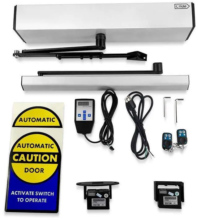 Alt view image 7 of 7 - Touchless Sensor Open Automatic Swing Door Opener with 2pcs Passive Infrared/Body/Motion Sensors