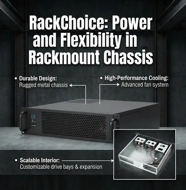 Alt view image 7 of 7 - Server case MicroATX/Mini-ITX 2U Rackmount Server Chassis max 7x3.5 Bay / USB3.0 with 2.0 Adapter Support ATX PSU Either top or Side Cooling Depth 15.7"