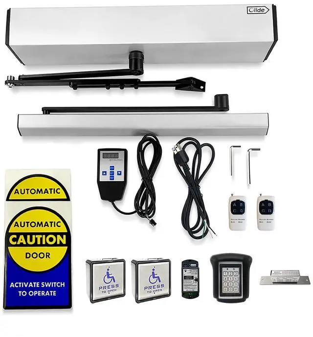Main image of Automatic Opener for Door Swing Open,Auto Swing Door Opener via Handheld Programmer with Wireless Handicap Push Button,ID Cards Code Access Keypad,NO Fail Secure 550lbs Electric Strike
