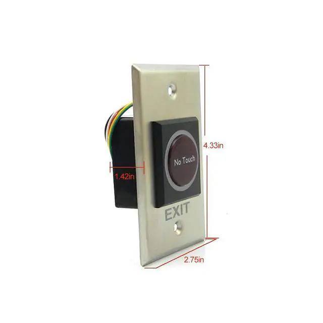 Alt view image 4 of 7 - Automatic Glass Door for Swing Opening Frameless Glass Door,Touchless Electric Glass Door for Glass Office Swing French Door with 2pcs Wired Metal Touchless Hand Sensor Switch