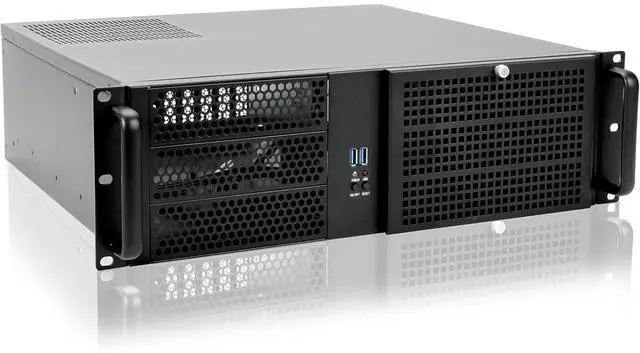 Main image of 3u Rackmount Server Chassis MATX/Mini-ITX 3x5.25 Support ATX PSU with Either top/Bottom or Side Cooling and SFX PSU (Need to use The ATX to SFX braccket in Screw Box)