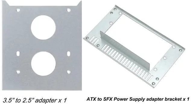 Alt view image 6 of 7 - 3u Rackmount Server Chassis MATX/Mini-ITX 3x5.25 Support ATX PSU with Either top/Bottom or Side Cooling and SFX PSU (Need to use The ATX to SFX braccket in Screw Box)