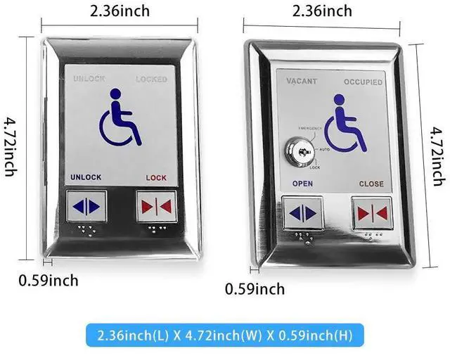 Alt view image 3 of 4 - Automatic Door Washroom Switch for Disabled