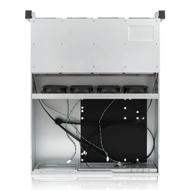 Alt view image 6 of 7 - MATX/Mini-ITX 2U Rackmount Server Chassis hotswap 12bays 12Gbps SFF-8643 Backplane Include Sliding Rail and SFF-8643 Minisas to SATA Cables