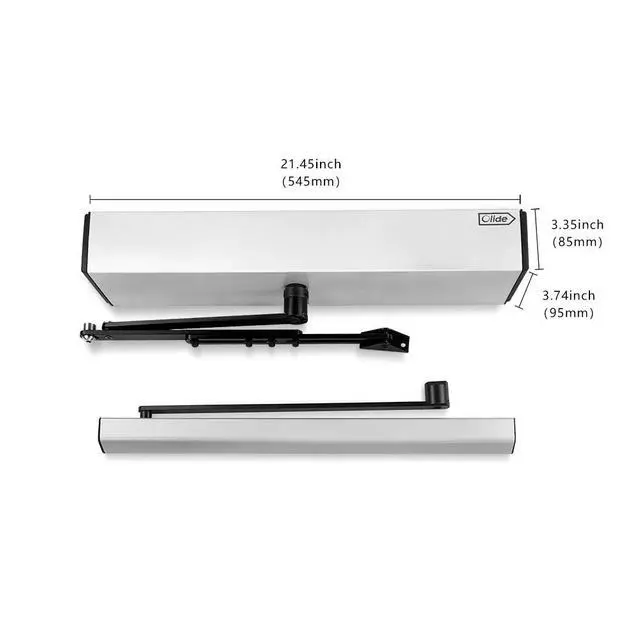 Alt view image 3 of 5 - Home Security System Automatic Door Closer DSW120+2pcs Infrared Safety Beam Sensors+1pcs 550lbs Fail Safety Electric Lock+2 pcs Wireless Push Switches