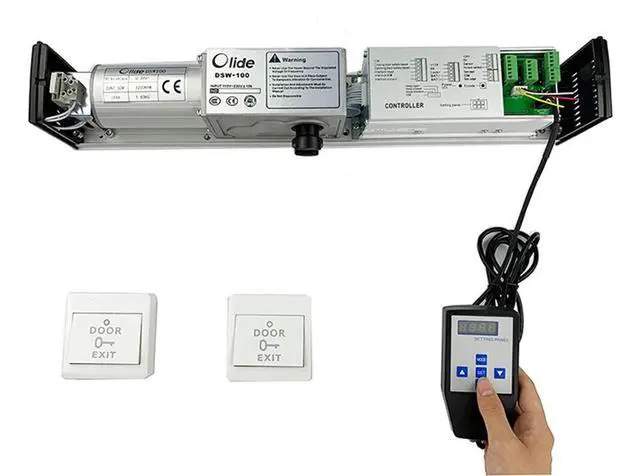 Alt view image 5 of 6 - 120B Commercial Automatic Swing Door Operator,Wireless FOB Keychain and Wired Exit Button Auto Open Door
