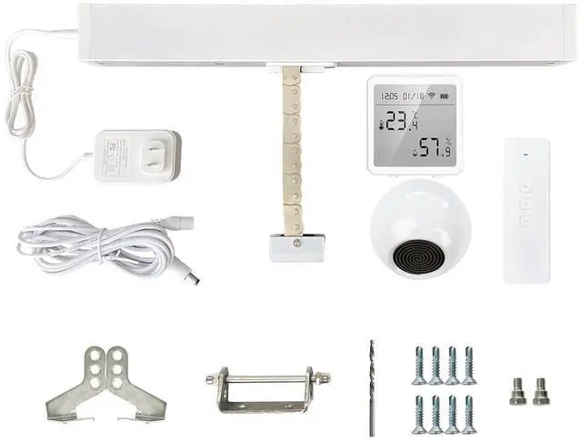 Main image of Automatic Greenhouse Window Closer,Smart WiFi Automatic Window Opener with Wireless Rain Sensor and Thermohygrometer Running Trip 11-4/5''