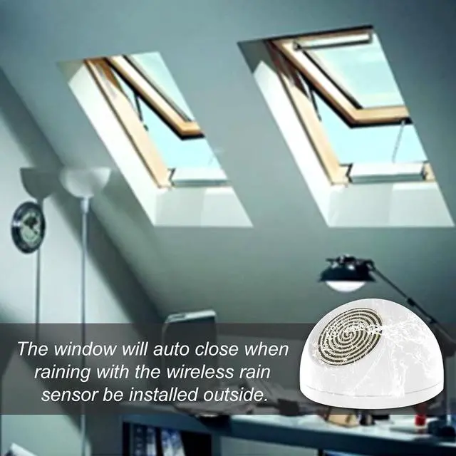 Alt view image 5 of 7 - Home Automatic Window Opener with Running Trip 11-4/5'',Smart WiFi Electric Single Chain Window Opener for Skylight,Compatible for Alexa,Google Home,Phone APP,with Wireless Rain Sensor