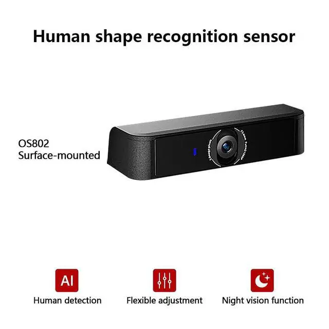 Alt view image 5 of 7 - Automatic Electric Swing Door Opener with 2PCS Surface-Mounted Wired AI Human Detection Sensor with Sensor and Anti-Pinch Function,Detecting Human Figure and Auto Open Door (Silver Grey)