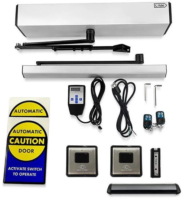 Main image of Olide-120BS Touchless Auto Door Opener for Restroom+2pcs Olide-512 Wireless Touchless Sensor Switches+1pcs Receiver+1pcs Infrared Motion Safety Beam Sensors