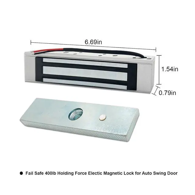 Alt view image 2 of 5 - Olide-120BS Automatic Door Openers Residential with Aluminum Alloy Fail Safety 400lbs Electric Magnetic Lock