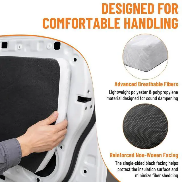 Alt view image 3 of 7 - Automotive Camper Van Insulation 60 Inch x 240 Inch (5 Feet x 20 Feet) - Van Thermal Insulation Roll for RV, Vehicle, and Van Conversion Interior Walls and Doors