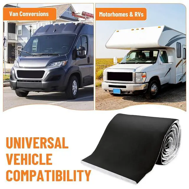 Alt view image 7 of 7 - Automotive Camper Van Insulation 60 Inch x 240 Inch (5 Feet x 20 Feet) - Van Thermal Insulation Roll for RV, Vehicle, and Van Conversion Interior Walls and Doors