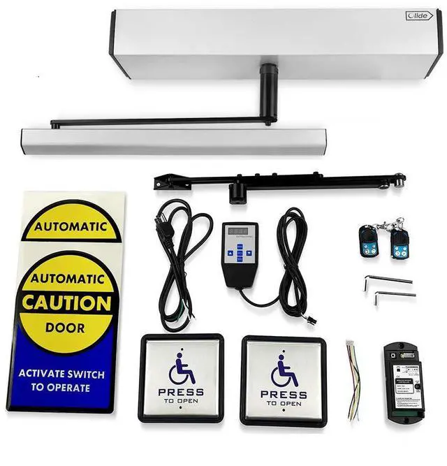 Main image of DSW120 Handicap Door Openers for Disabled People+2pcs Wireless Handicapped Push Switches+2-3/4'' Extend Spacer