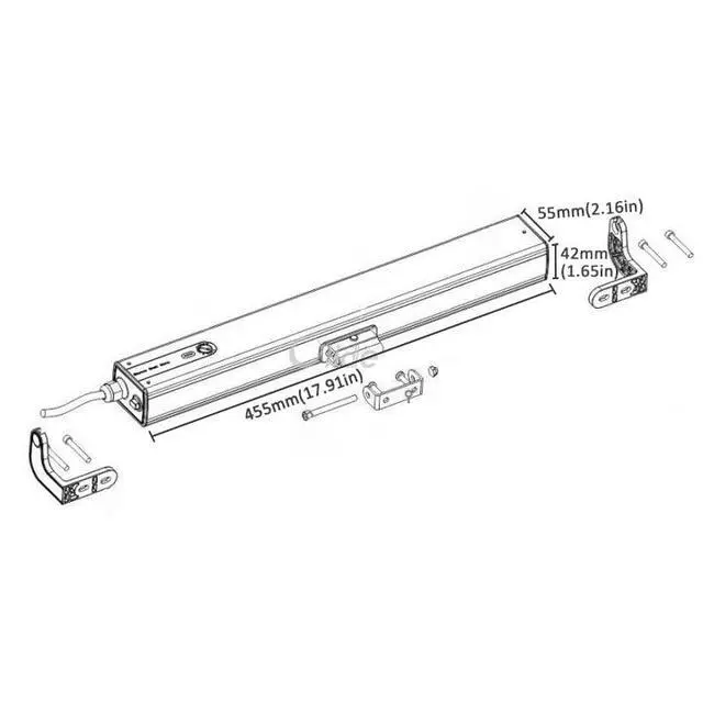 Alt view image 3 of 7 - Automatic Single Chain Window Closers Running Trip is Adjustable from 3.94inch to 15.74inch,DC24V Motorized Window Opener AC110V Input Power with Low Noise
