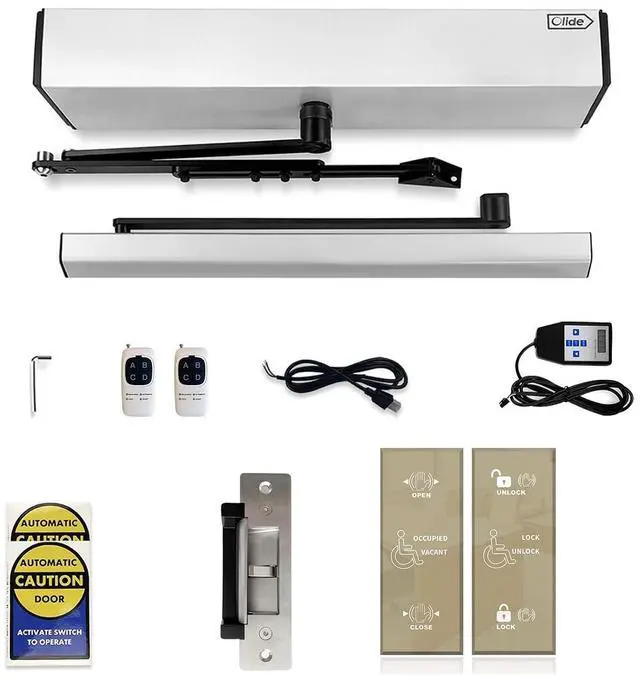 Main image of Touchless Sensor Open Restroom Door Opener Automatic with 880lbs Electric Strike and Touchless Bathroom Switch,Restroom Occupancy Indicate Vacant or Occupied,Remain Door Closed When Occupied