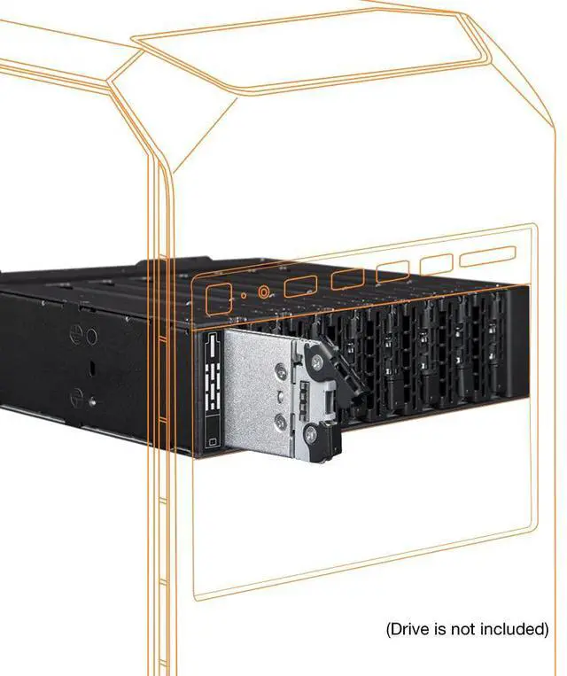 Main image of 8 Bay M.2 NVMe SSD PCIe 4.0 Mobile Rack Enclosure for External 5.25" Drive Bay (8 x OCuLink SFF-8612) | ToughArmor MB873MP-B V2