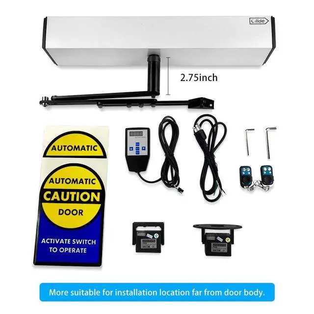 Alt view image 2 of 6 - 120 Automatic Swing Door Operator for The Elderly +Outswing Arm+2-3/4'' Extend Spacer+2pcs Motion Sensors