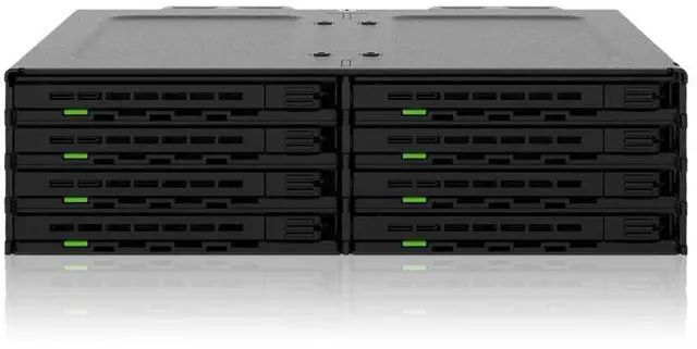 Main image of 8 Bay 2.5" SAS/SATA HDD/SSD Mobile Rack for 5.25" Bay - ExpressCage MB038SP-B