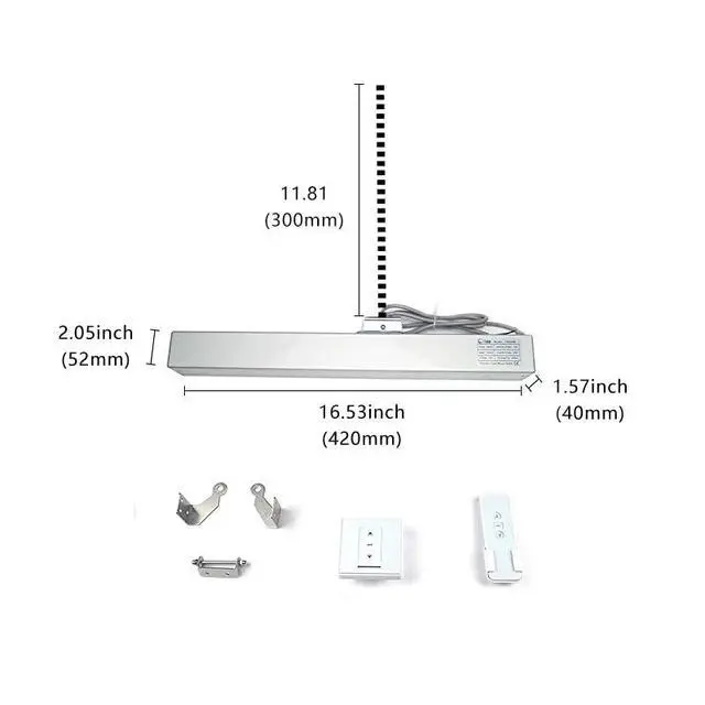 Alt view image 3 of 7 - Model SD300 Input Voltage AC110V Workable Electric Skylight Window Operator White Color with 11-4/5'' Travelling Distance