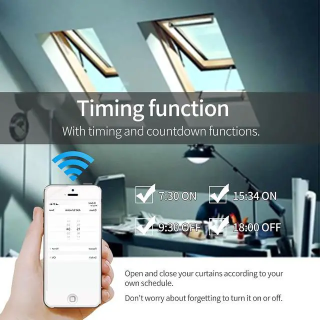 Alt view image 7 of 7 - Automatic Electric Window Opener,Smart WiFi Function Built in AC Motor,Wireless Remote and Phone APP Controlled Automatic Window Closer