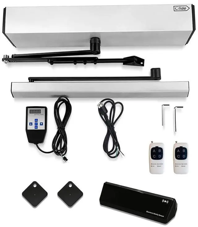Main image of Automatic Pet Door Opener with Smart RFID Tag Sensor for Pets,Silver Color Electric Automation Door Opener with Wireless RFID Tags for Cat,Dog