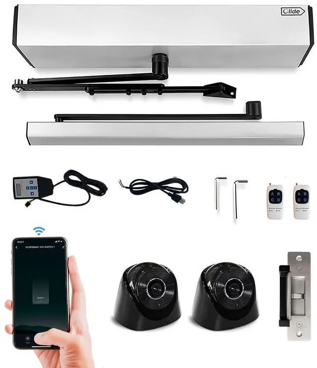 Main image of Automatic Smart Door Opener,Touchless AI Motion Sensor Open Door Opener with NO NC Adjustable 600lbs Electric Strike,Suitable for Alexa