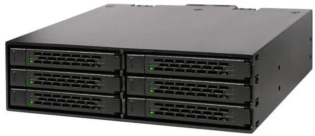Main image of Full Metal 6 x 2.5 SAS/SATA HDD/SSD Mobile Rack Enclosure for 5.25" Bay | ToughArmor MB996SP-6SB