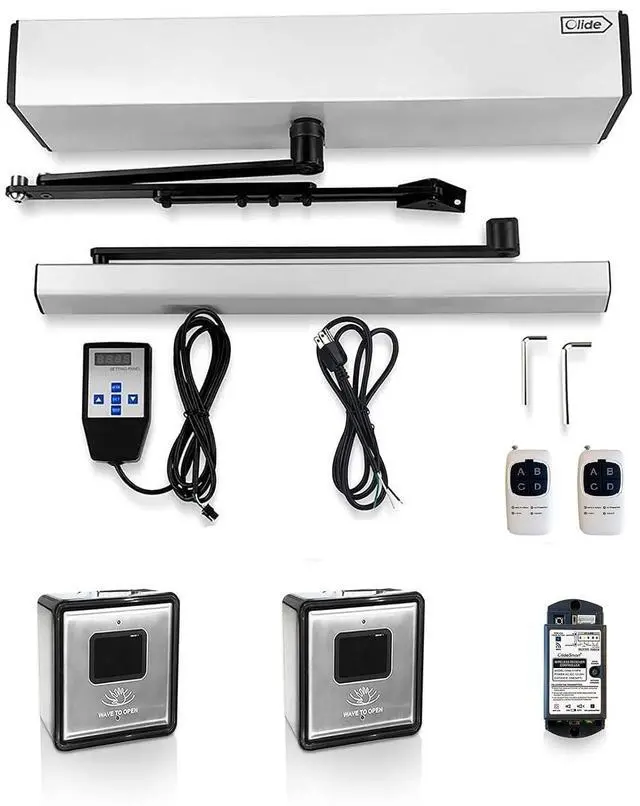 Main image of Olide-120B Sensor Open Automatic Touchless Swing Door with 2pcs Olide-512 Touchless Wireless Wave to Open Switch