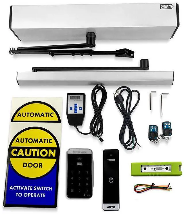 Main image of 120B Swing Door Closer Electric with Wireless Long Distance Workable Area Access Keypad and Wireless Long Push Panel