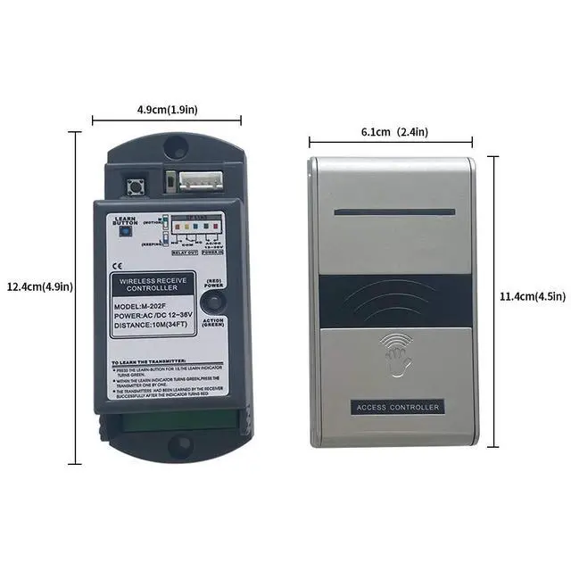 Alt view image 6 of 7 - Wireless Touchless Door Opener with 2pcs Touchless Wireless Hand Sensor Switches