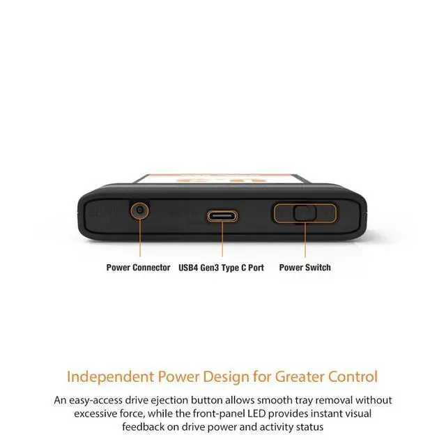 Alt view image 6 of 7 - EZ-Adapter Ex MB307U-1VB USB4 to U.2/U.3 NVMe SSD External Adapter