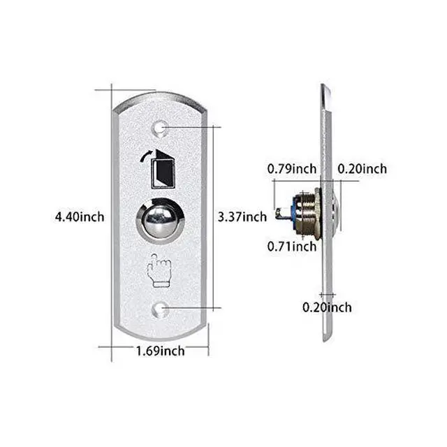 Alt view image 5 of 5 - Olide Low Energy Automatic Swing Door Operator +2PCS Stainless Steel Hardwired Push Switches