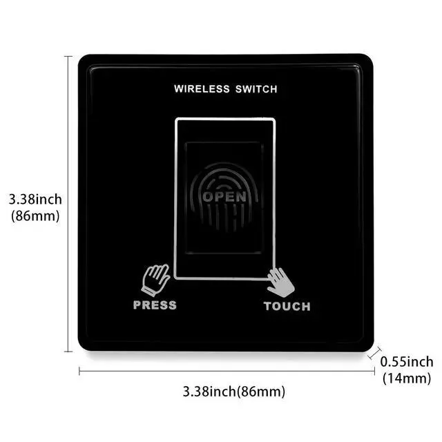 Alt view image 6 of 6 - Doors Opener Automatic with 2.4G Wireless Code Wireless Fingerprint Access Control Reader and Square Wireless Hand Sensor Switch 120B,WiFi Funtion Available