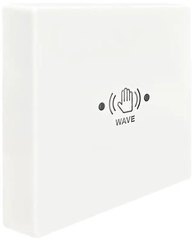 Main image of Wired Touchless Door Switch M-605MH for Automatic Door Opener,Surface-Mounted Hand Wave Infrared Sensor to Open Door,Sensoring Distance Adjustable,1PCS Square 3.39inch Single Switch (White)