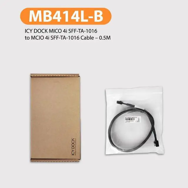 Alt view image 6 of 7 - Mico 4I SFF-A-1016 To Mcio 4I SFF-TA-1016 Cable 0.5M - MB414L-B