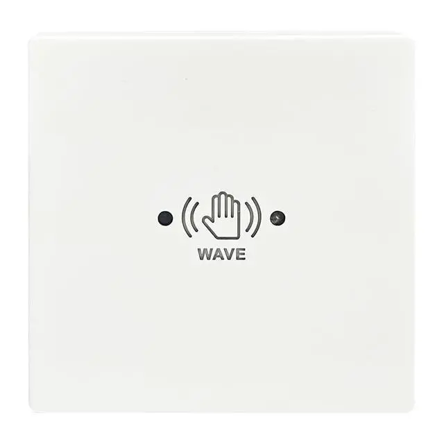 Alt view image 7 of 7 - Wired Touchless Door Switch M-605MH for Automatic Door Opener,Surface-Mounted Hand Wave Infrared Sensor to Open Door,Sensoring Distance Adjustable,1PCS Square 3.39inch Single Switch (White)