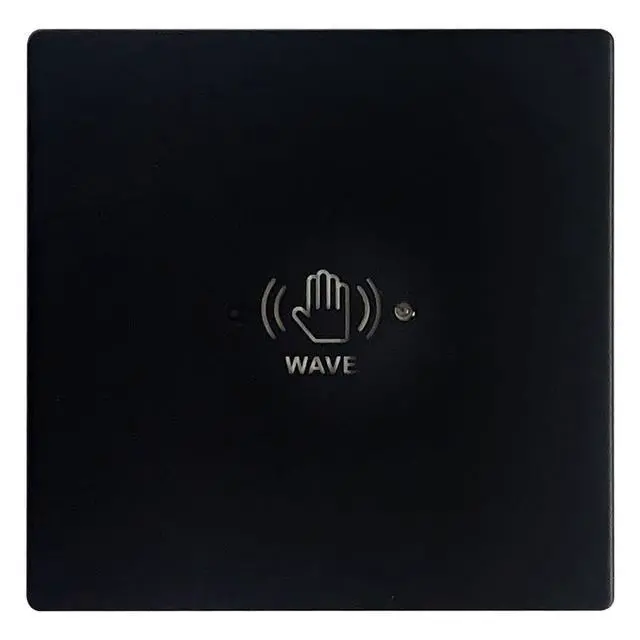 Alt view image 7 of 7 - Wired Touchless Door Switch M-605MH for Automatic Door Opener,Surface-Mounted Hand Wave Infrared Sensor to Open Door,Sensoring Distance Adjustable,1PCS Square 3.39inch Single Switch (Black)