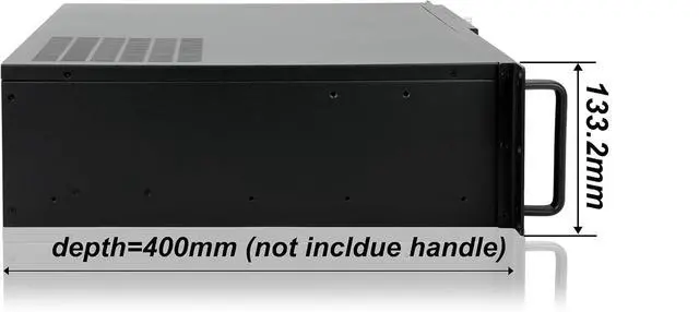 Alt view image 3 of 7 - 3u Rackmount Server Chassis MATX/Mini-ITX 3x5.25 Support ATX PSU with Either top/Bottom or Side Cooling and SFX PSU (Need to use The ATX to SFX braccket in Screw Box)