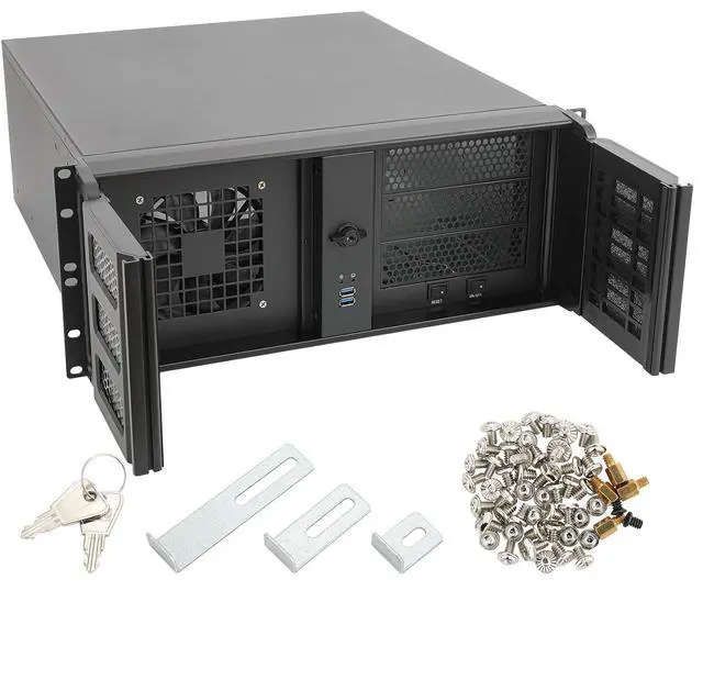 Alt view image 2 of 7 - 4U Chassis with 5 Bay hotswap HDD cage