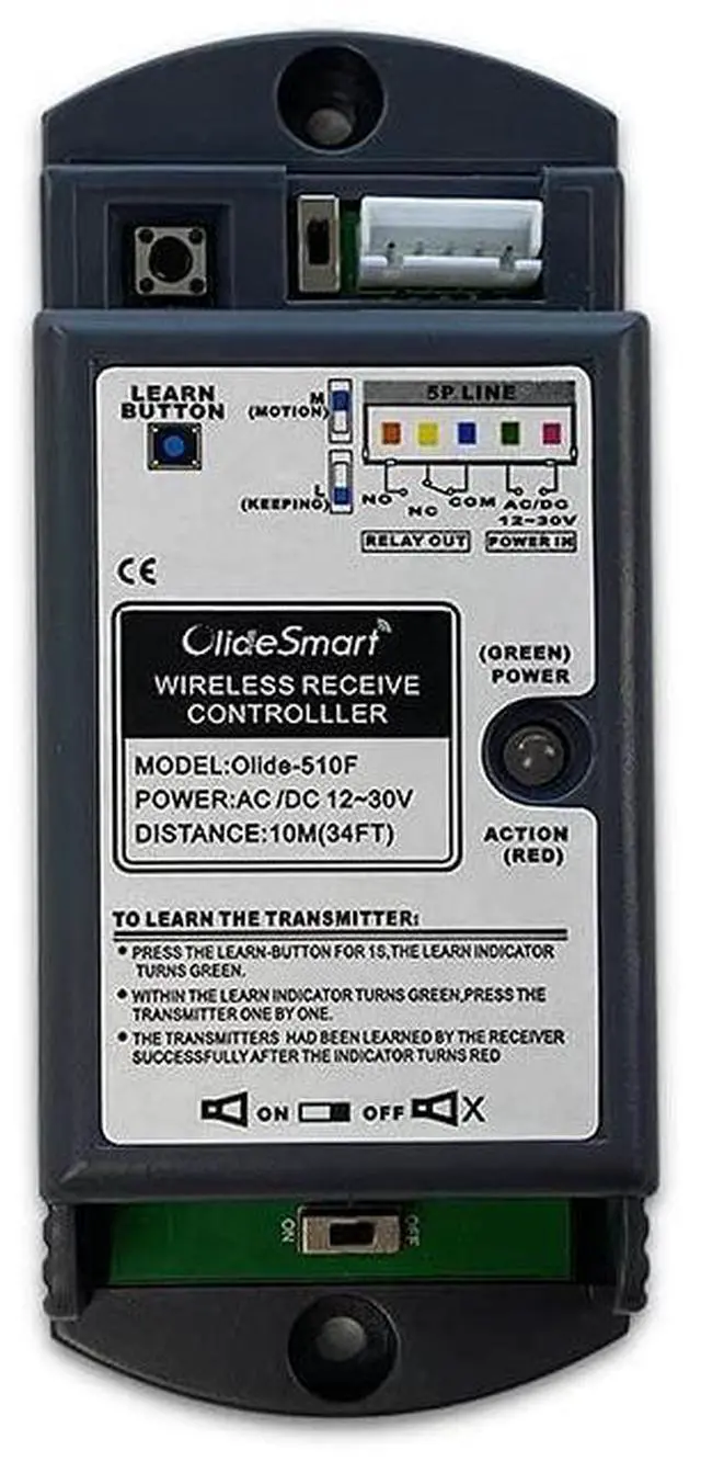 Main image of Wired Receiver Olide-510FW,Works with Wireless Handicap Push Buttons Olide-510,Olide-512N,Olide-511