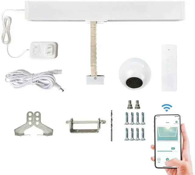 Main image of Smart WiFi Electric/Automatic Single Chain Window Actuator with Wireless Rain Sensor with 19.68inch Travel Distance,Compatible for Alexa,Google Home,TUYA APP