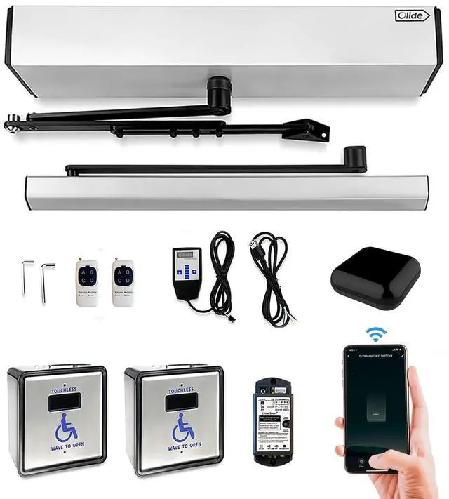 Main image of Smart WiFi Automatic Door Opener with TUYA WiFi Device and Waterproof Touchless Wireless Hand Wave Sensor Switch,Automatic Door Closer Workable with Alexa,Google Assistant,Phone APP