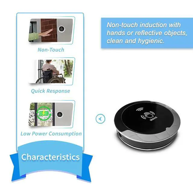 Alt view image 5 of 6 - Door Entry Locking System,Compatible with Alexa,Google,Phone App,Hand Free Door Access Control Kit,Smart WiFi Built in Receiver+Electric Strike+Touchless Wave Hand Sensor+FoB Keys